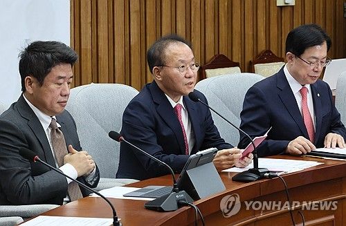 발언하는 윤재옥 당 대표 권한대행