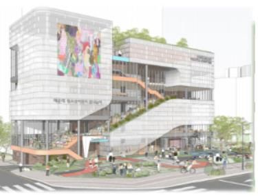 부산 해운대구의 청소년 문화복합공간 조감도