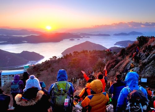 통영케이블카 해돋이