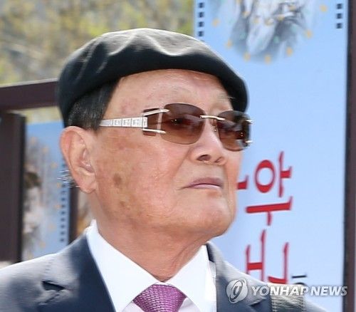 2016년 4월 김수용 감독의 모습