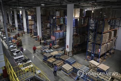 중국 전자상거래 업체 징둥의 물류센터