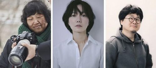 왼쪽부터 임순례, 배두나, 원승환