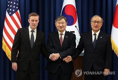 서울에서 손잡은 한미일 안보실장