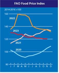 연도별 식량가격지수