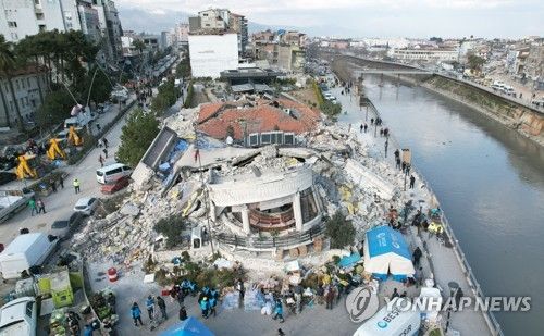 안타키아 지진 피해 현장