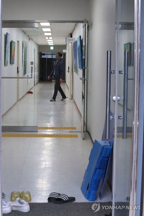 압수수색 진행 중인 금산 JMS 세계선교본부