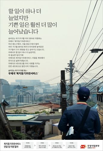 복지등기우편 서비스 홍보 포스터 