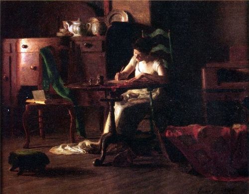 테이블에서 쓰는 여성