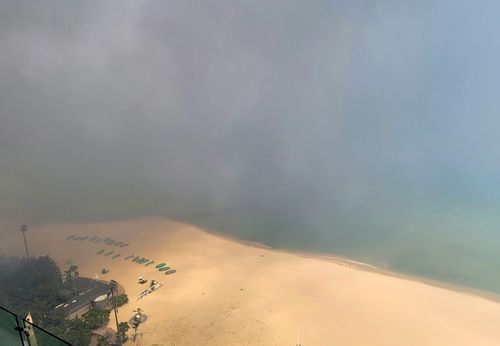 경포해변까지 덮친 연기