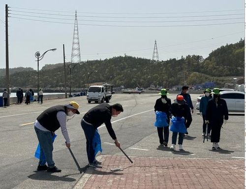 축제장 쓰레기 수거