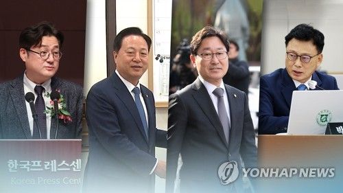 민주 원내대표 선거, '홍익표·김두관·박범계·박광온' 4파전(CG)