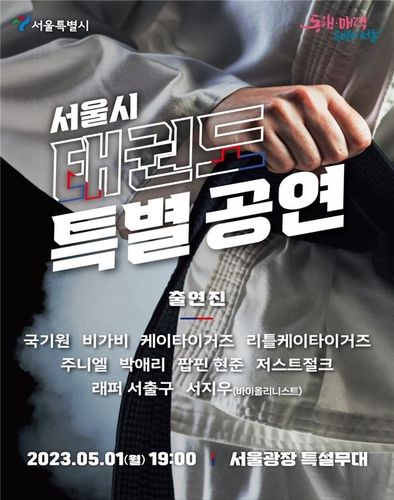 2023 서울시 태권도 특별공연 포스터