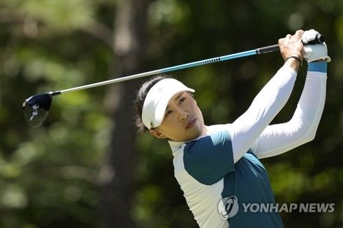 양희영의 3라운드 16번 홀 티샷