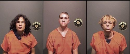 알렉사 바텔 살해 용의자들. 왼쪽부터 재커리 콱, 니컬러스 캐럴-칙, 조지프 쾨닝.