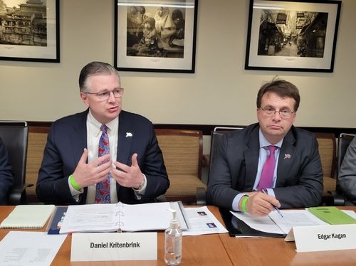 윤석열 대통령 국빈 방문 브리핑하는 미국 당국자