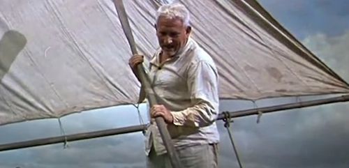 영화 '노인과 바다'의 한 장면