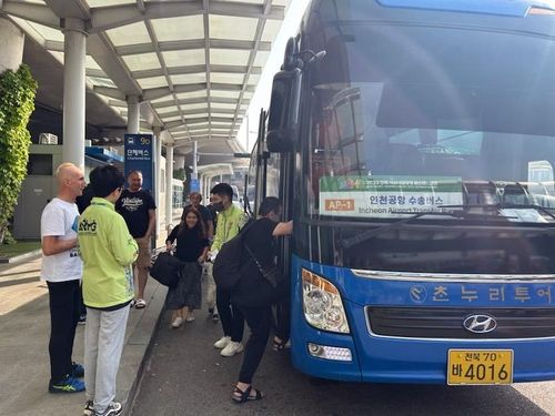  전북 아태마스터스대회 참가자 수송버스