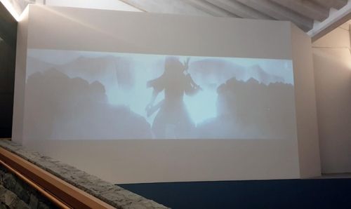 진주박물관 내에서 상영 중인 유튜브 콘텐츠