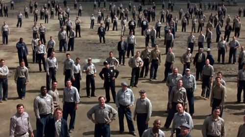 영화 '쇼생크 탈출'의 한 장면