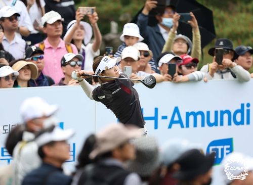 방신실의 티샷.