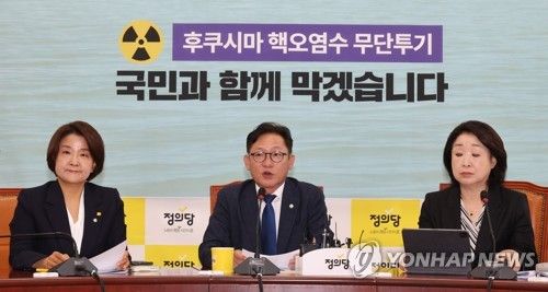 발언하는 배진교 원내대표