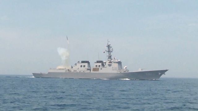 세종대왕함 대잠전 미사일 발사 [해군본부 제공. 재판매 및 DB 금지]