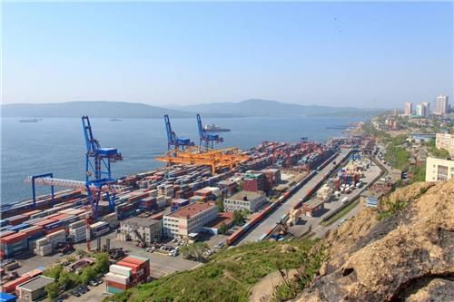 러시아 블라디보스토크 항구