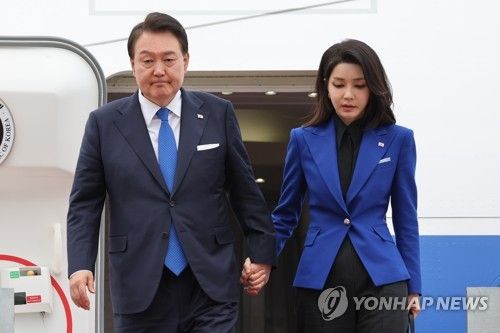 G7 정상회의 마치고 귀국한 윤석열 대통령