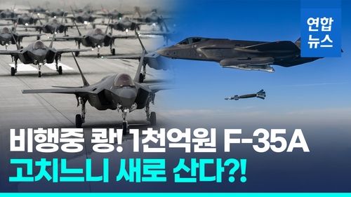 [영상] '독수리 충돌·동체착륙' F-35A 수리 견적 1천억원…폐기 검토 - 2