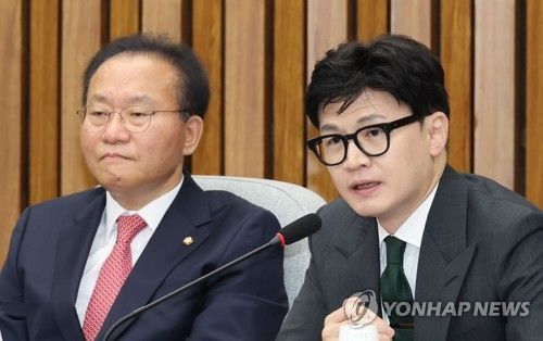 공공질서 확립 당정협의회에서 발언하는 한동훈 법무부 장관