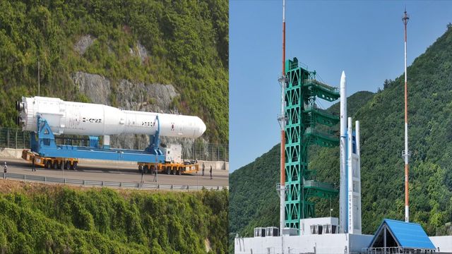 누리호 이송 및 기립 