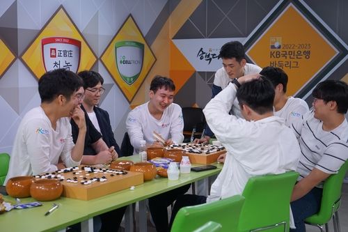 플레이오프에 진출한 수려한합천 선수단