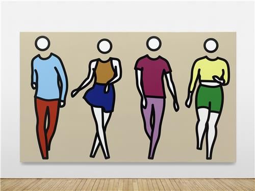 줄리안 오피 전시 작품