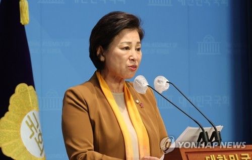 국회의원 선거제도 공론조사 관련 브리핑하는 남인순 정개특위 위원장