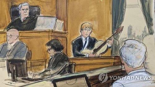 법정서 직접 기타치며 증언하는 에드 시런