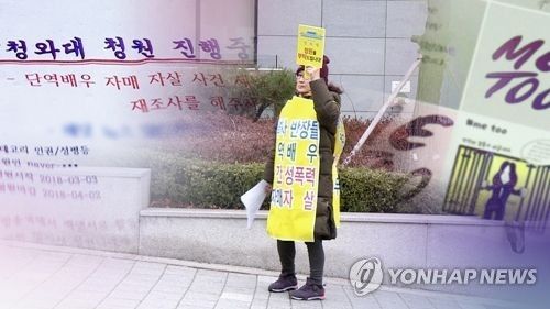 '미투'에 재조명…단역배우 사망 사건 재조사 청원 호응 (CG)