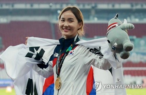 2018년 자카르타·팔렘방 아시안게임 허들 여자 100ｍ 금메달리스트 정혜림