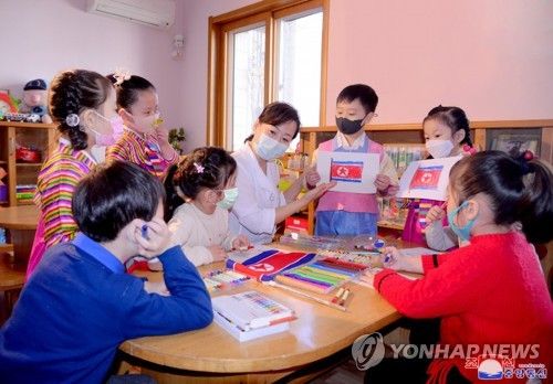 북한 평양 경상유치원