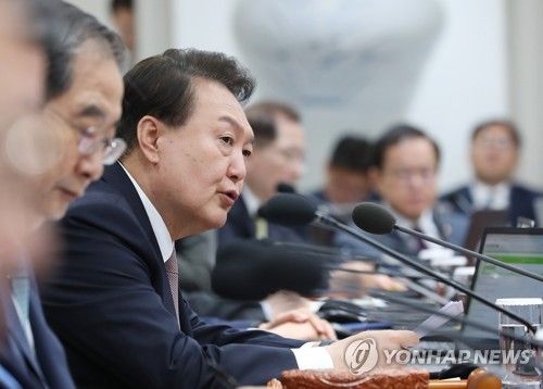 윤석열 대통령, 국무회의 발언