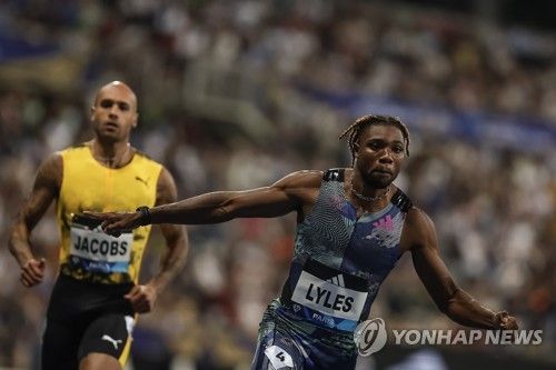 라일스, 파리 다이아몬드리그 100ｍ 우승