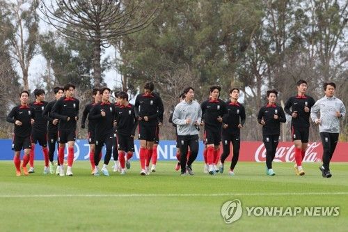 3·4위전 D-1, 훈련하는 U-20 대표팀
