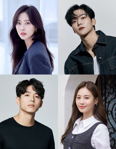 왼쪽 상단부터 시계방향으로 조보아·로운·유라·하준