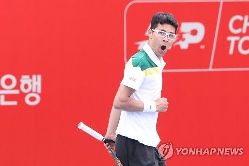 지난 4월 서울오픈 출전한 정현
