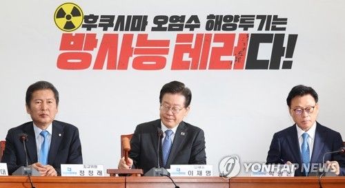 의사봉 두드리는 이재명 대표