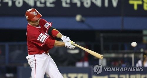 SSG 강진성 '또 안타!'