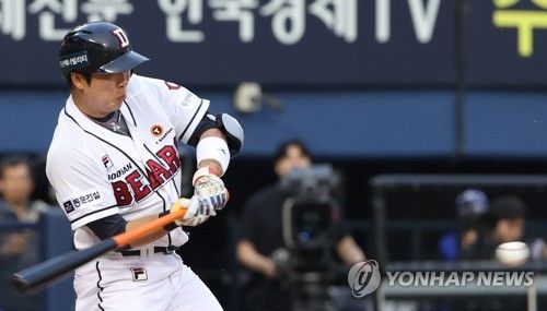 두산 허경민의 안타