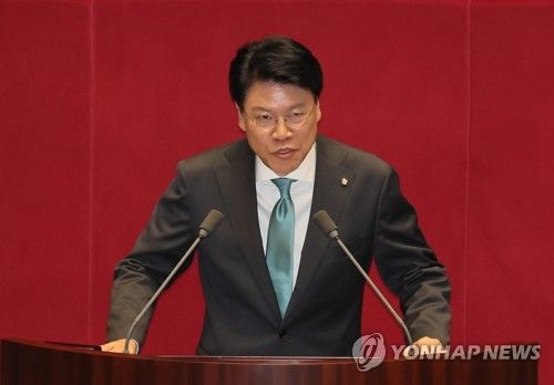 인사말 하는 장제원 과학기술정보방송통신위원장