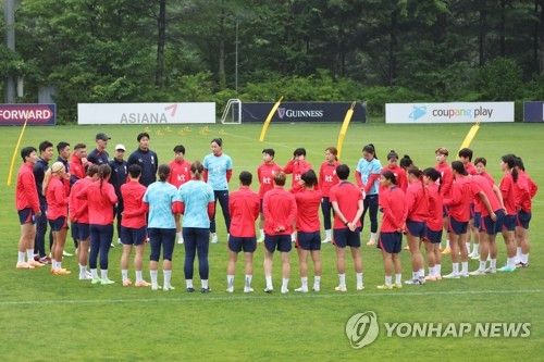 여자 축구대표팀 훈련