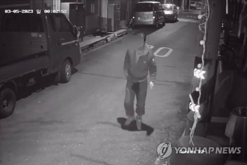 CCTV에 포착된 인천 현대시장 방화범