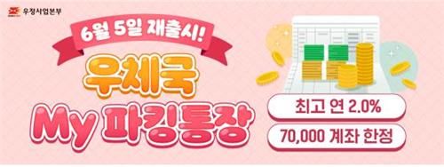 우체국, 최고 연 2.0% 금리 파킹통장 한정 판매 - 1